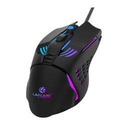 LAPCARE Champ LGM-105 Wired Optical Gaming Mouse (3600 DPI Adjustable, Ergonomic Design, Black)-17