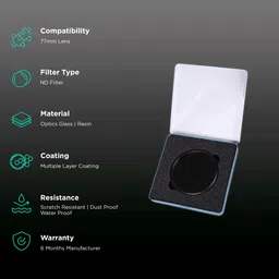 HIFFIN Fader N-D 77mm Camera Lens Neutral Density Filter (Multiple Layer Coating) image 2