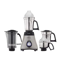 Preethi Steele Supreme 750 Watt 4 Jars Mixer Grinder (18000 RPM, Turbo Vent Technology, Grey)-image-34