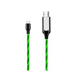 Macmerise Illume Type A to Micro USB 3.3 Feet (1M) Cable (LED Light Flow, Green)-picture-6