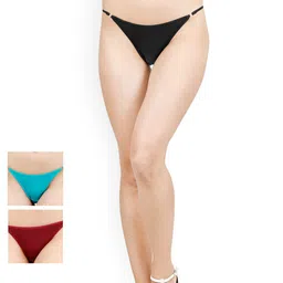 Softrose Pack of 3 Women Bikini Briefs RB5001BRGMR-25