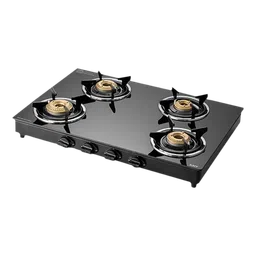 KAFF CTC694B Toughened Glass Top 4 Burner Manual Gas Stove (Matte Enamelled Pan Support, Black)-picture-17