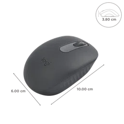 logitech M196 Bluetooth Wireless Optical Performance Mouse with Line-by-Line Scrolling (1000 DPI, Bluetooth Low Energy Technology, Graphite) image 3