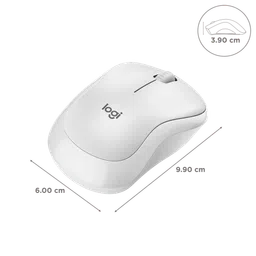logitech M240 Wireless Optical Mouse with SilentTouch Technology (4000 DPI Adjustable, Sensor Technology, Off White) image 3