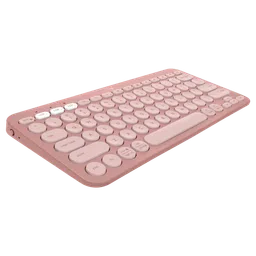 logitech Pebble Keys 2 Bluetooth Wireless Keyboard with Multi Device Pairing (10 Customizable Keys, Tonal Rose) image 2