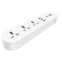 wipro 3 Sockets Smart Extension Board (Qualcomm Quick Charge 3.0, DSE3150, White) image 2