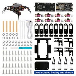 ACEBOTT ESP8266 Quadruped Bionic Spider Robot kit with Arduino IDE/ACECode(Scratch) image 5