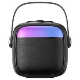 Croma 5W Portable Bluetooth Speaker (Ambient LED Light, Mono Channel, Black)-24