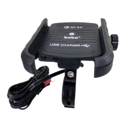 bobo BM1 Jaw Bike Mount for Mobile (Fast USB 3.0 Charger, Black)-picture-22