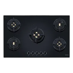 Elica DFS FB MFC 5B 90 5 Burner Automatic Hob (Cast Iron Pan Support, Black)-picture-9