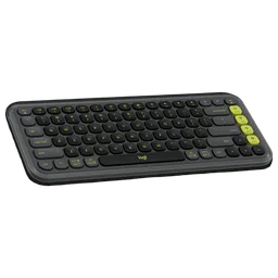 logitech POP Icon Keys Bluetooth Wireless Keyboard with Customizable Action Keys (Easy Switch Keys, Graphite and Green) image 3