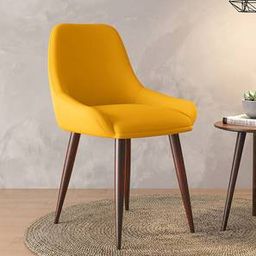 urban ladder Rickman Accent Chair in Matty Yellow Colour-picture-0