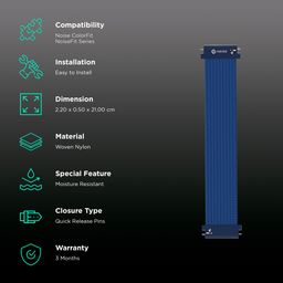 Noise Uni Weave Woven Nylon Strap for Noise ColorFit & NoiseFit (22mm, L) (Water & Sweat Resistance, Royal Blue) image 2