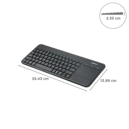 logitech K400 Plus 2.4GHz Wireless Keyboard with Built-in Touchpad (Up to 5 Million Keystrokes, Black) image 3