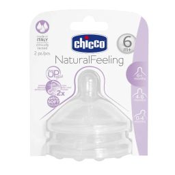 Chicco Natural Feeling Fast Flow Teat (6M+) - 2 Pieces-picture-36