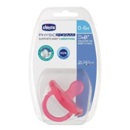 Chicco Physio Soft Silicone Soother (0-6M) - Pink-picture-0