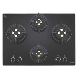 Elica DFS FB MFC 4B 70 DX Glass Top 4 Burner Automatic Hob (Round Enamelled Grid, Black)-54