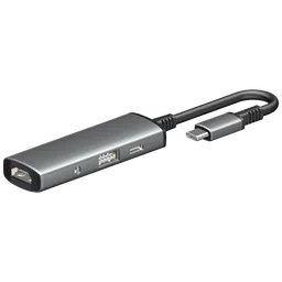 Croma 4-in-1 USB 3.0 Type C to USB 3.0 Type A, 3.5mm Stereo, HDMI Type A, USB 3.0 Type C Multi-Port Hub (5 GbpsData Transfer Rate, Grey)-8