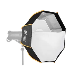 HIFFIN Softbox with Metal Bracket, Diffuser Sheets & Carry Case for Photography & Interviews (Foldable Umbrella Design)-picture-20