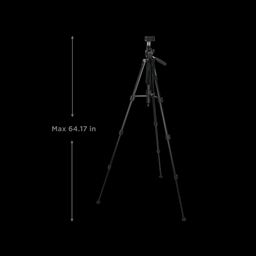 Croma 163cm Adjustable Tripod for Mobile and Camera (4 Section Height Adjustment, Black) image 3