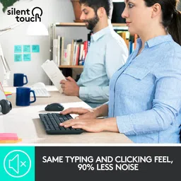 logitech MK295 Silent Wireless Keyboard & Mouse Combo (Spill Resistant, Black) image 4