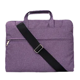 in base Denim Laptop Sling Bag for 13.3 Inch Laptop (Water Resistant, Purple)-image-91