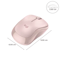 logitech M240 Wireless Optical Mouse with SilentTouch Technology (4000 DPI Adjustable, Sensor Technology, Rose) image 3