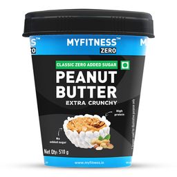 Myfitness Zero Classic Zero Added Sugar Peanut Butter, 510 g Extra Crunchy-image-12