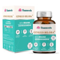 Vaamveda Ginkgo Biloba+ with Brahmi & Ashwagandha,  60 tablet(s) -40