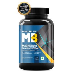 MuscleBlaze Magnesium Glycinate, Unflavoured 120 tablets-image-18