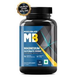 MuscleBlaze Magnesium Glycinate, Unflavoured 60 tablets-image-71