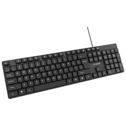 Croma Wired Keyboard with Multimedia Shortcuts (Robust and Compact, Black) image 2