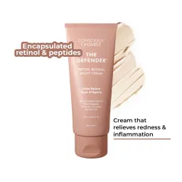 Conscious Chemist The Defender Multi Peptide Retinol Anti Aging Night Gel Cream For Fine Lines & Sagging Skin-picture-23
