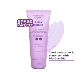 Conscious Chemist Berry Bright Niacinamide Sunscreen SPF 50 PA++++ With Water Resistant & No White Cast-picture-26