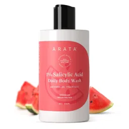 Arata 1% Salicylic Acid Body Wash Watermelon Fragrance, Exfoliates Skin, Removes Bacne & Strawberry Skin-picture-27