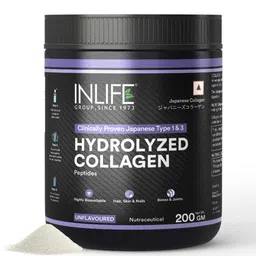 INLIFE Hydrolyzed Collagen, 200 g Unflavoured (Clinically Proven Japanese Type 1 & 3)-picture-32