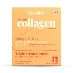 TruNativ Advanced Collagen Peptides,  6 sachets/pack  Mango Citrus (Japanese Marine Collagen Type 1 & 3) -11