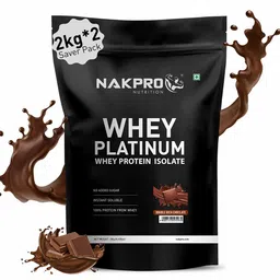 Nakpro Whey Platinum Whey Protein Isolate,  4.4 lb  Double Rich Chocolate (Pack of 2) -image-32