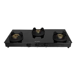 Faber Onyx 3BB BK CI Glass Top 3 Burner Manual Gas Stove (Round Drip Tray, Black)-image-18