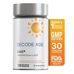 Decode Age DAKE Vitamin D3, K2 (MK-7), A & E, 30 veggie capsule(s)-image-28