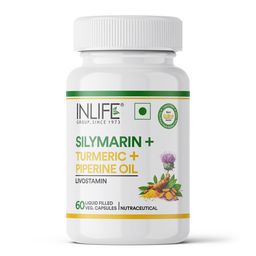 INLIFE Silymarin with Turmeric & Piperine Oil Livostamin, 60 veggie capsule(s)-29
