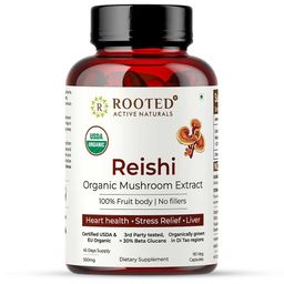 Rooted Active Naturals Reishi Organic Mushroom Extract, 90 veggie capsule(s)-image-22