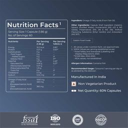 Nutrabay Pro Omega 3 Fish Oil (Triple Strength),  60 capsules  image 5