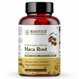 Rooted Active Naturals Maca Root with Reishi Mushroom Extract, 90 capsules-image-79