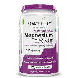 HealthyHey Nutrition Magnesium Glycinate,  Unflavoured  120 capsules -27