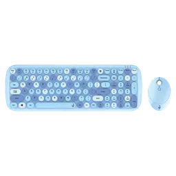 iGear KeyBee Rechargeable Wireless Keyboard & Mouse Combo (100 Keys, 1600 DPI Adjustable, Removable Key Caps, Blue)-picture-28