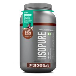 Isopure 100% Whey Protein Isolate,  4.4 lb  Low Carb - Dutch Chocolate -image-91