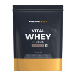 Nutrabay Gold Vital Whey Protein,  2.2 lb  Belgian Chocolate -image-62
