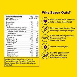 Yogabar Oats+, 1 kg Dark Chocolate image 3