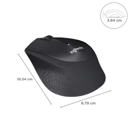logitech M331 Plus Wireless Optical Mouse with Silent Click Buttons (1000 DPI, Plug & Play, Black) image 3